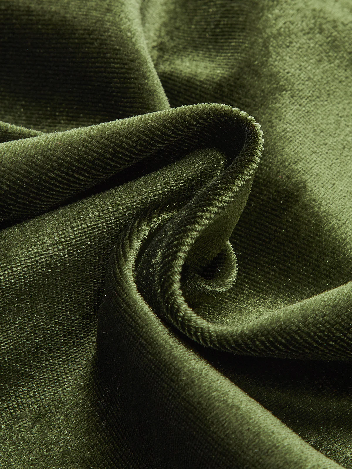 Velvet High Neck Cut-Out Ruched Blouse - Image 3