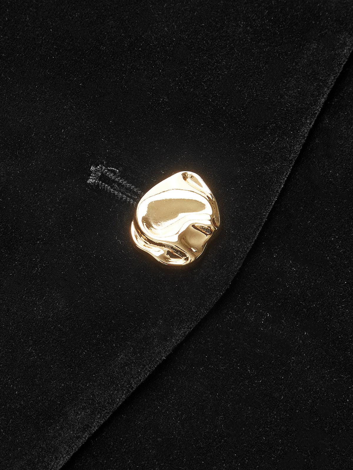Velvet Vest with Metal Button Detail - Image 4