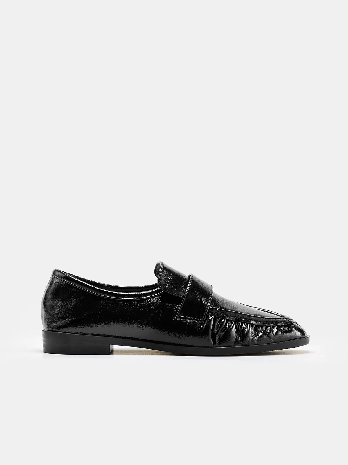 Vintage Ruched Vamp Loafers - Image 3
