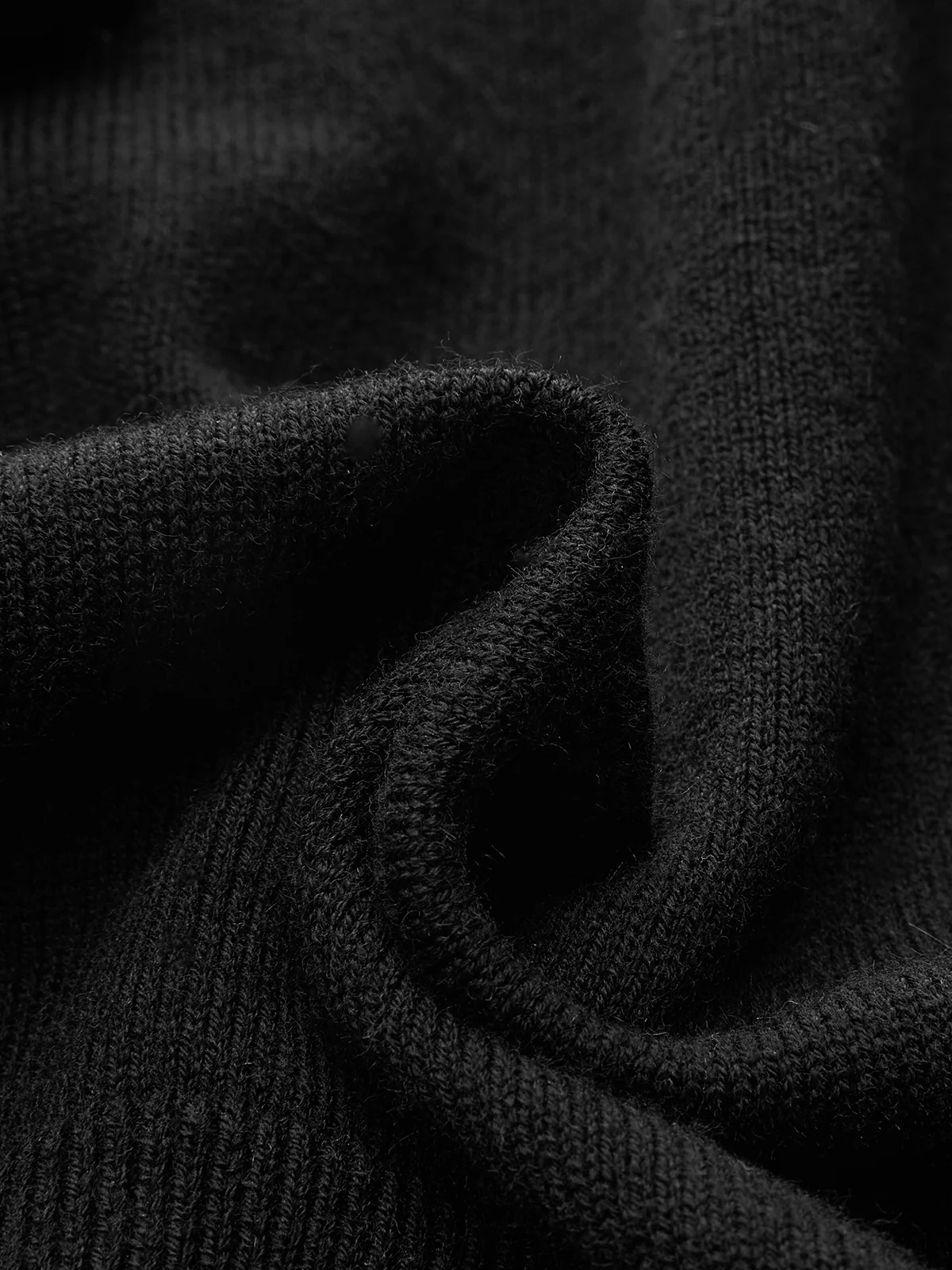 Wool Blend Buttoned Balloon Sleeve Cardigan - Image 3