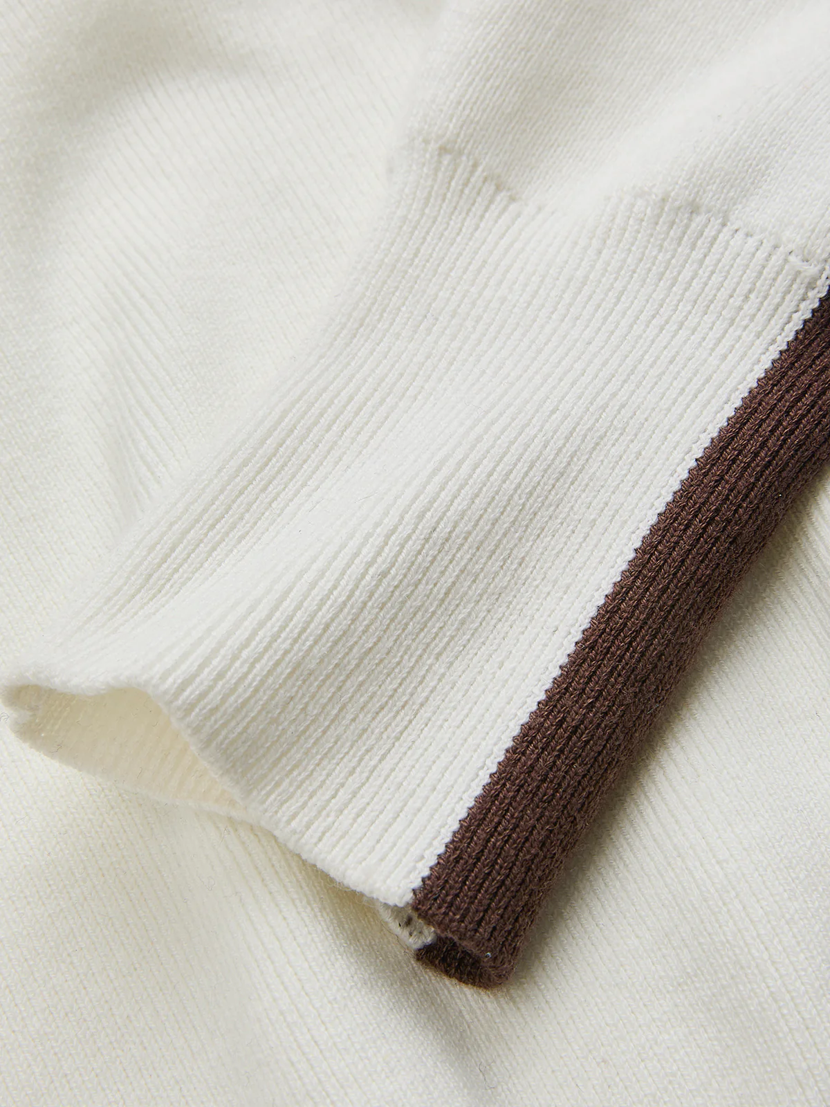 Wool-Blend Contrast-Stripe Crew Neck Sweater - Image 3