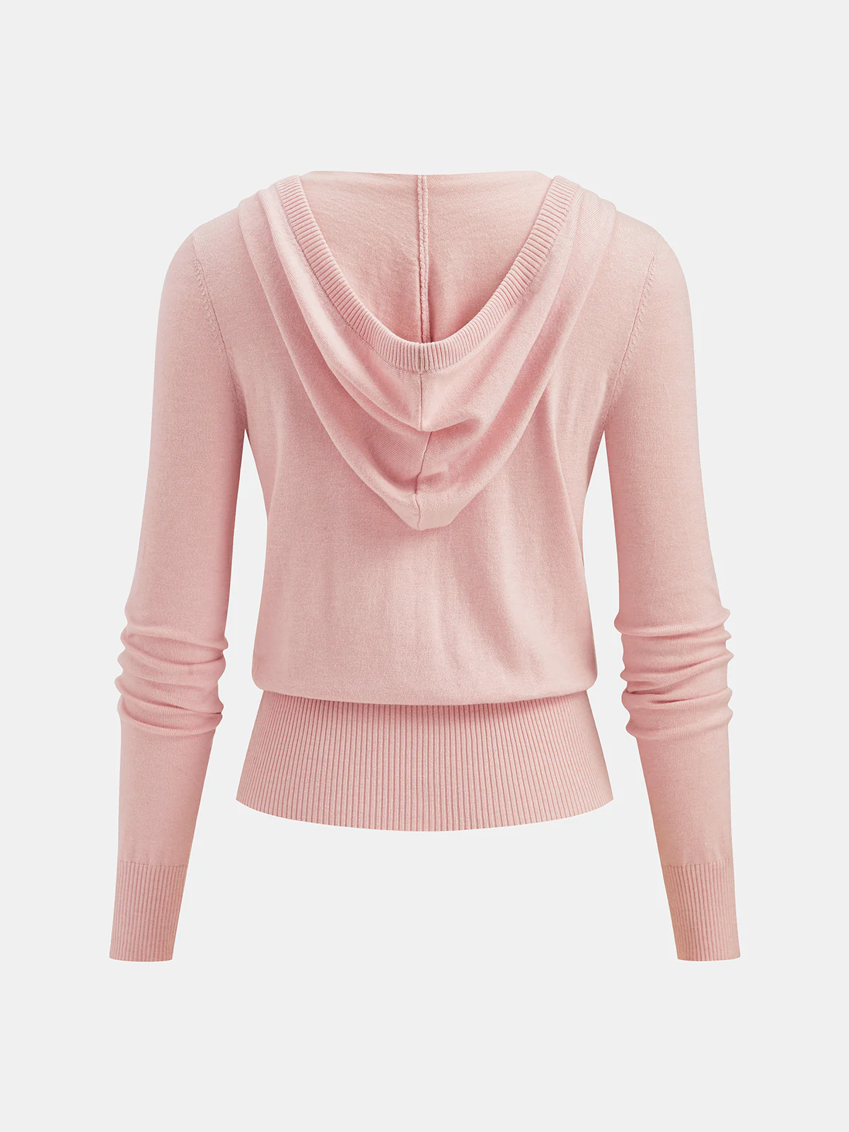 Wool-Blend Hooded Cardigan - Image 2