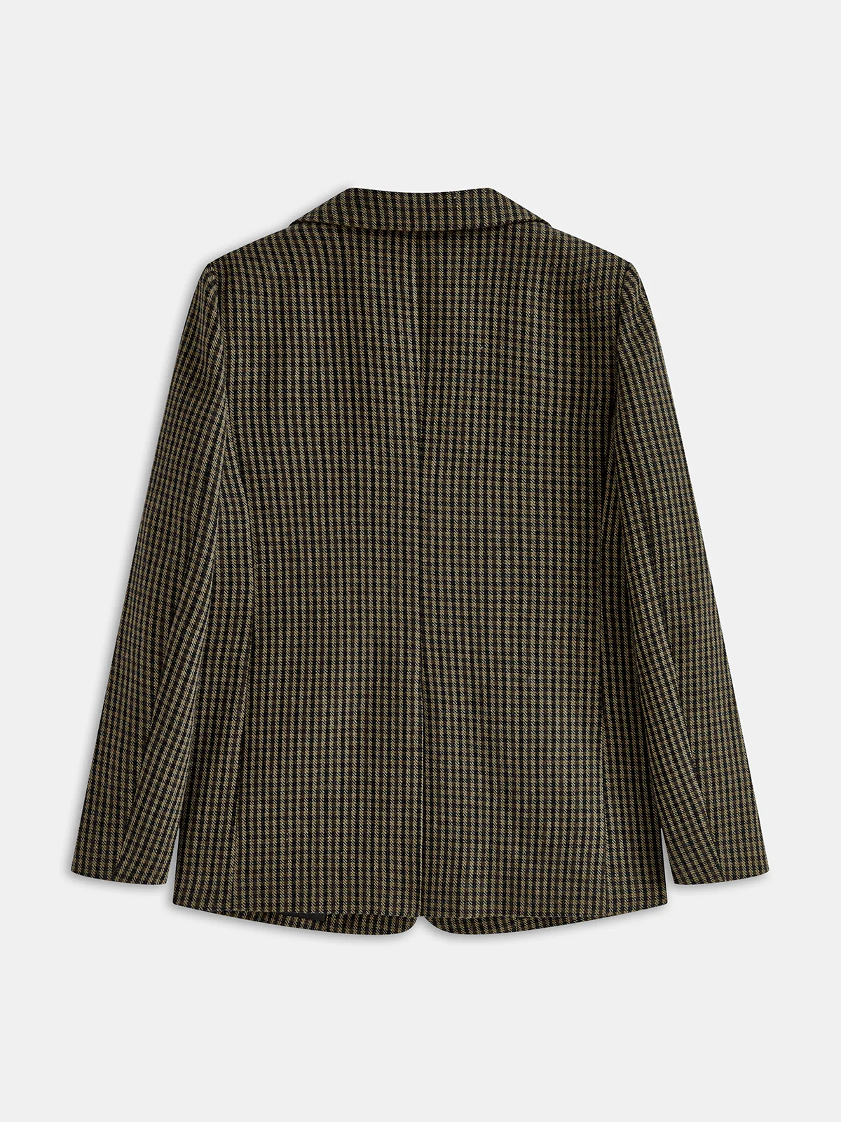 Wool-Blend Houndstooth Blazer - Image 2