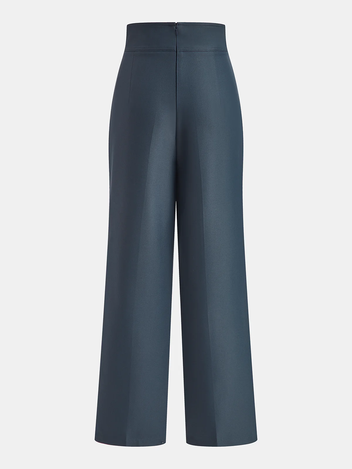 Wrap-Tie High-Waist Straight-Leg Pants - Image 2