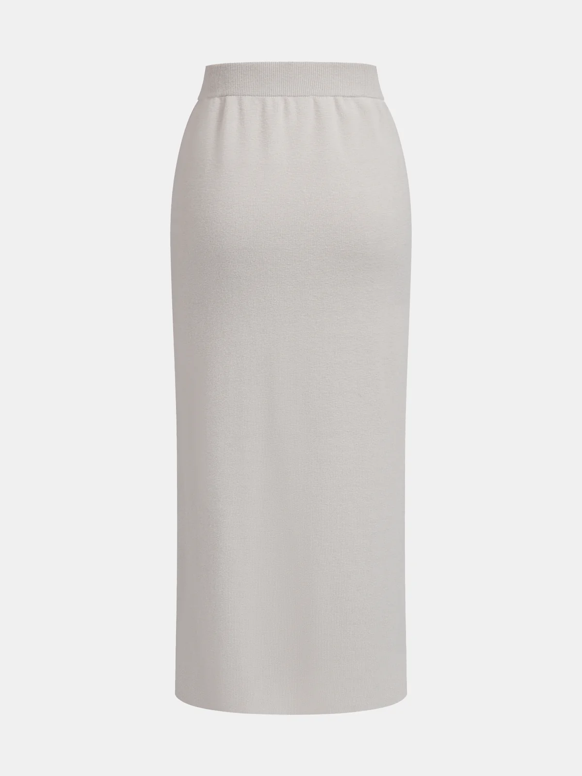 Zipper Cropped Sweater & Midi Skirt Set - Image 5