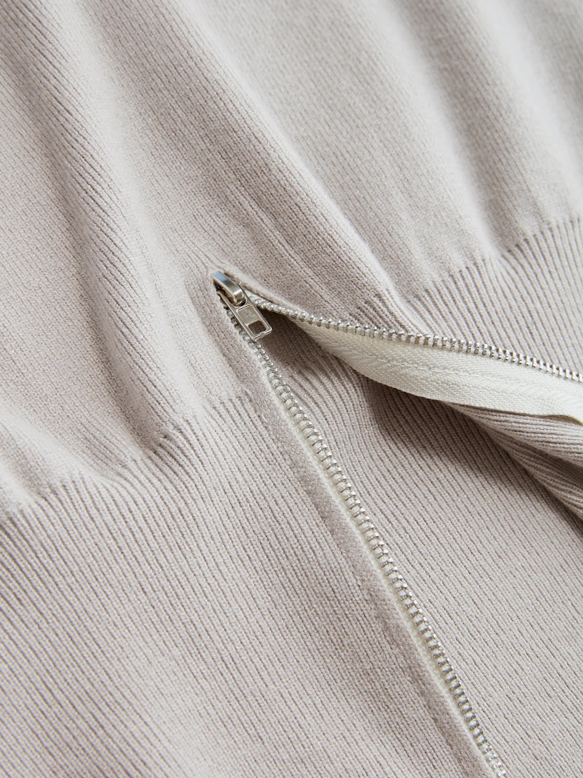 Zipper Cropped Sweater & Midi Skirt Set - Image 7