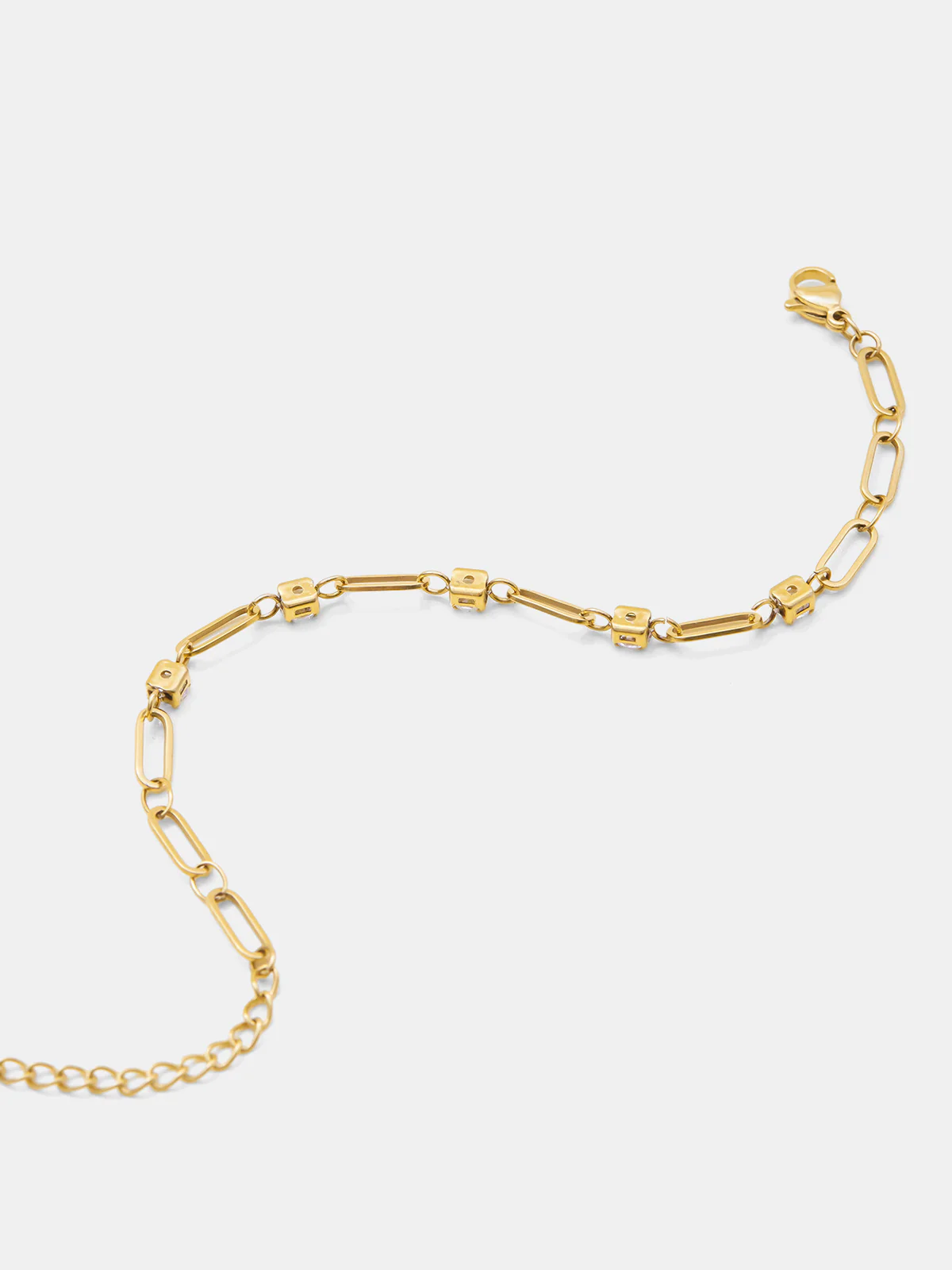 Zircon Accent Link Bracelet - Image 4
